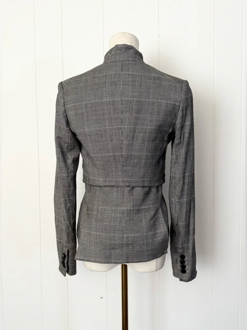 Veronica Beard Dickey Paloma Zip Plaid Blazer Jacket 0 Luxury Chic Business Boss - Picture 7 of 13